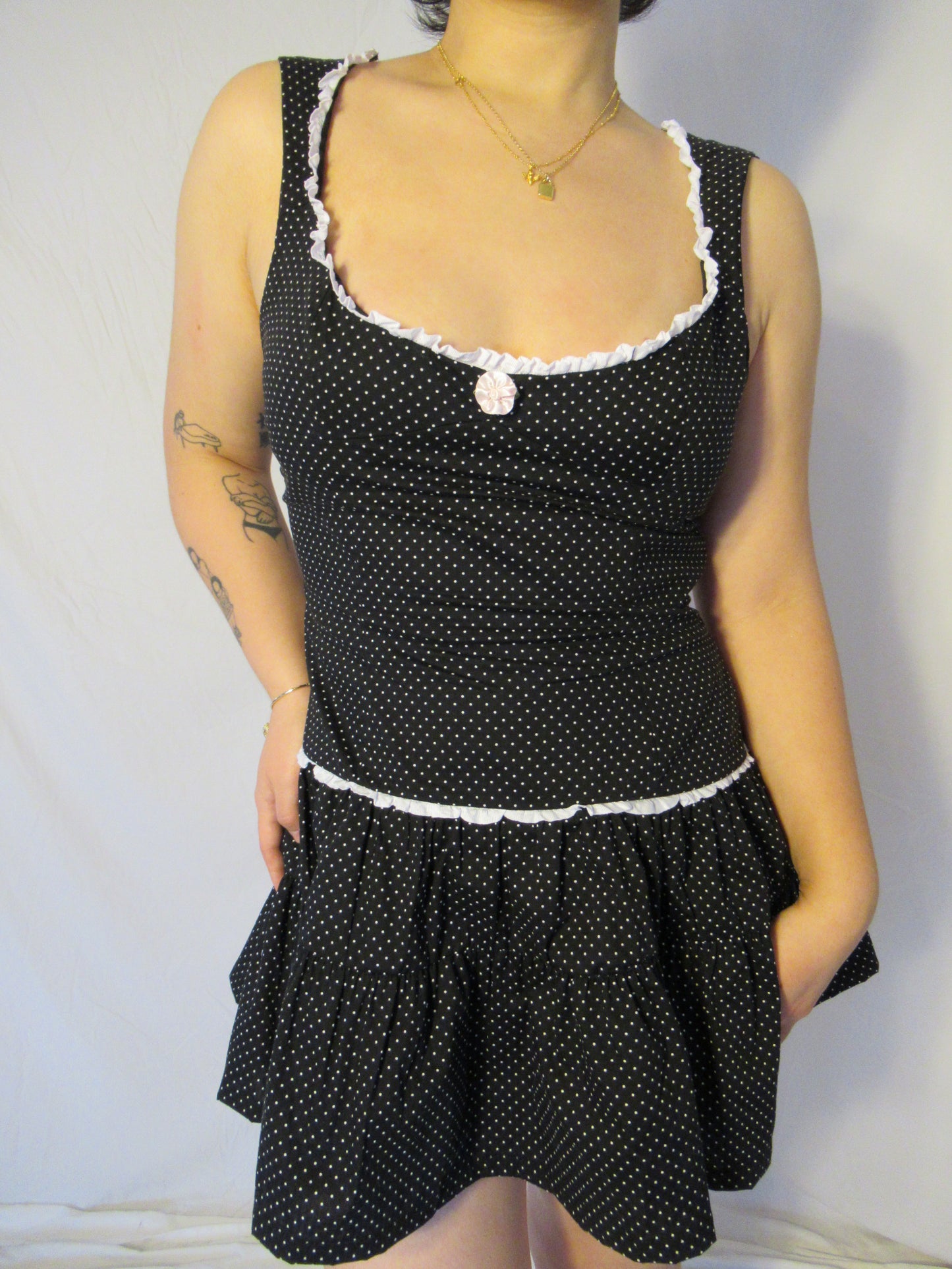 Lola Dress in Black Polka Dot